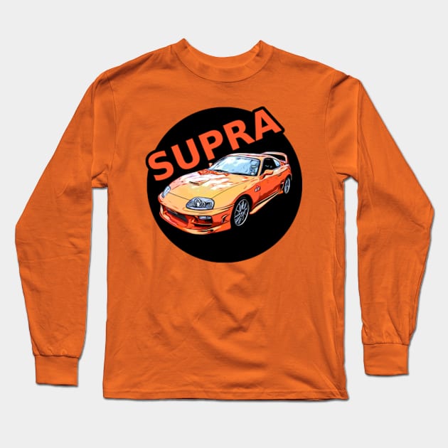 Toyota Supra Long Sleeve T-Shirt by Gamers Gear